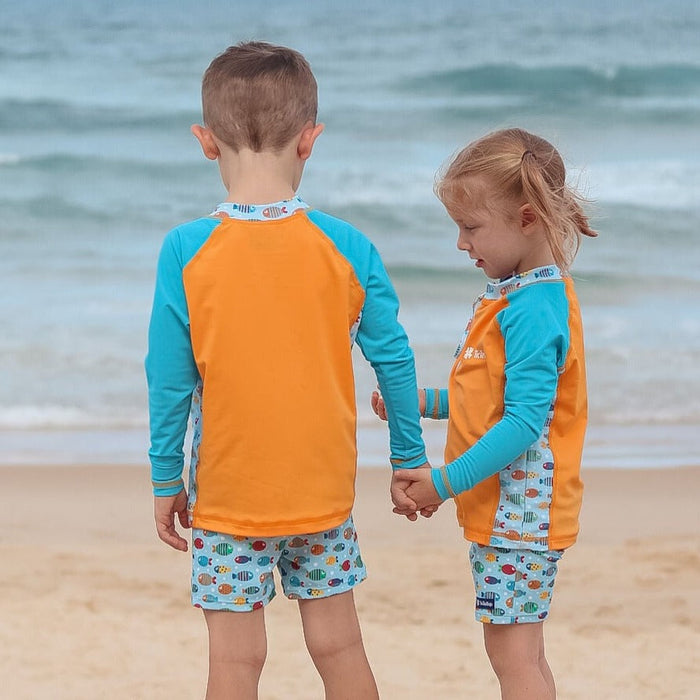 Kids Longsleeve Rashguard Li'l Rascal Rashie | Fish Frenzy