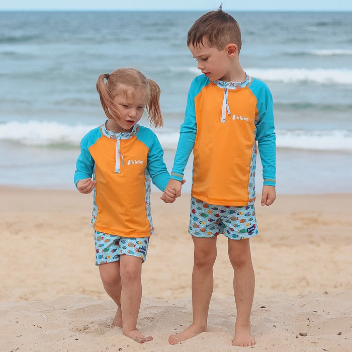 Kids Longsleeve Rashguard Li'l Rascal Rashie | Fish Frenzy