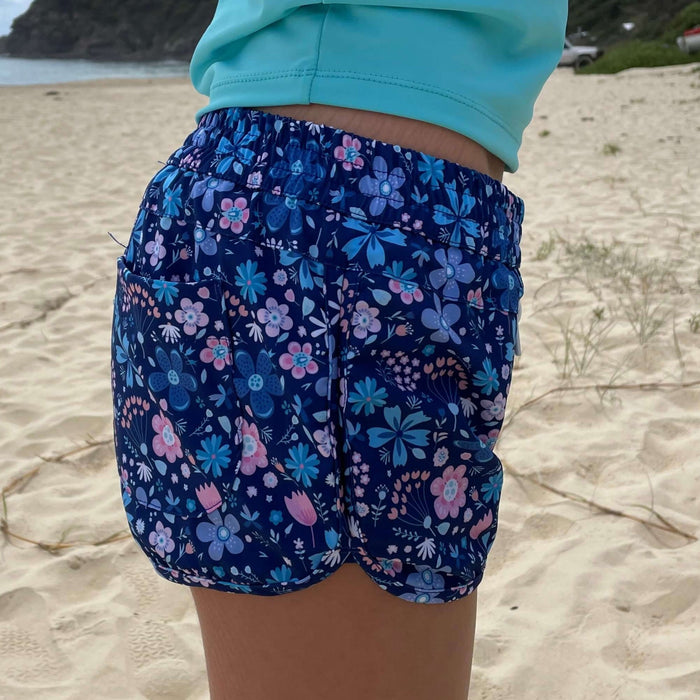 Girls Beach shorts | Flower Power