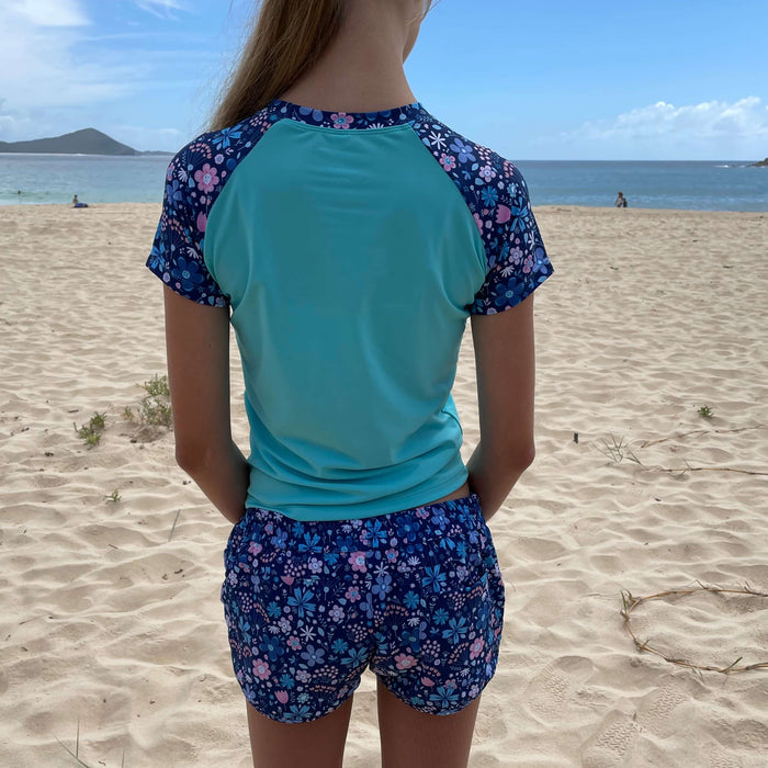 Girls Beach shorts | Flower Power