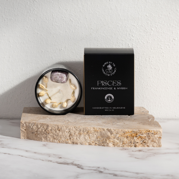 Lucid Works | Pisces Zodiac Soy Crystal Candle