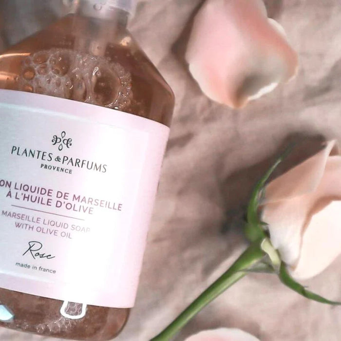 PLANTES & PARFUMS | Savon Liquide De Marseille - Rose  Scented Liquid Soap (Rose)