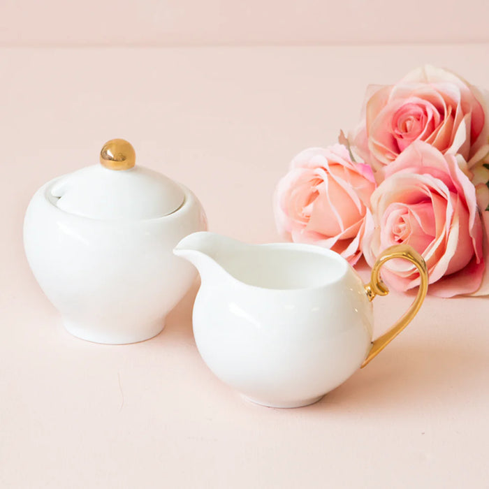 Cristina Re | Sugar Bowl & Creamer - Ivory