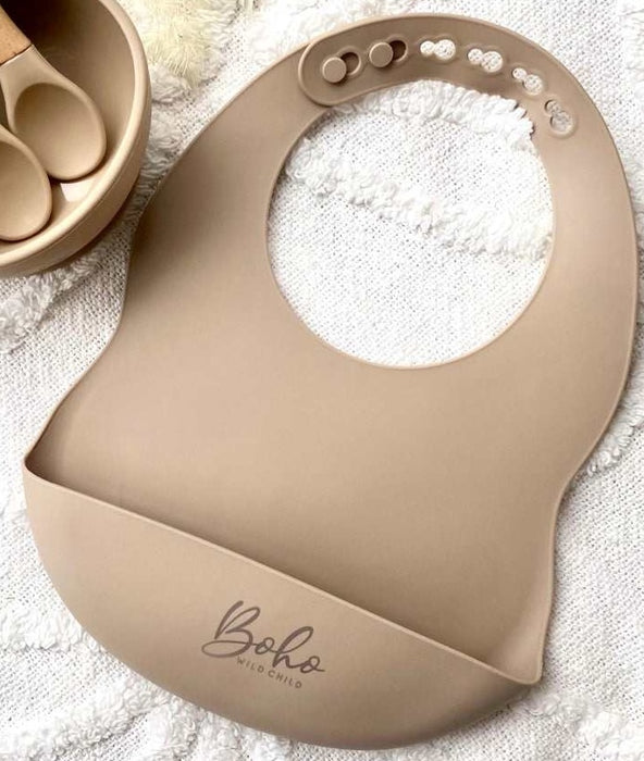 Boho Wild Child | Silicone Scoop Bibs x 2
