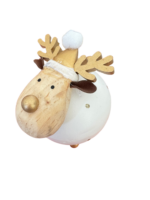 Reindeer Round - White