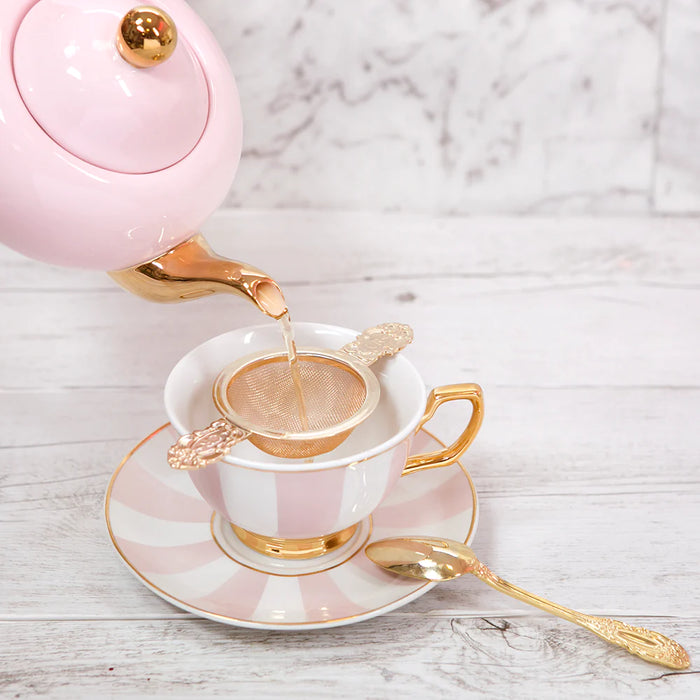 Cristina Re | Teacup & Saucer - Blush Stripes