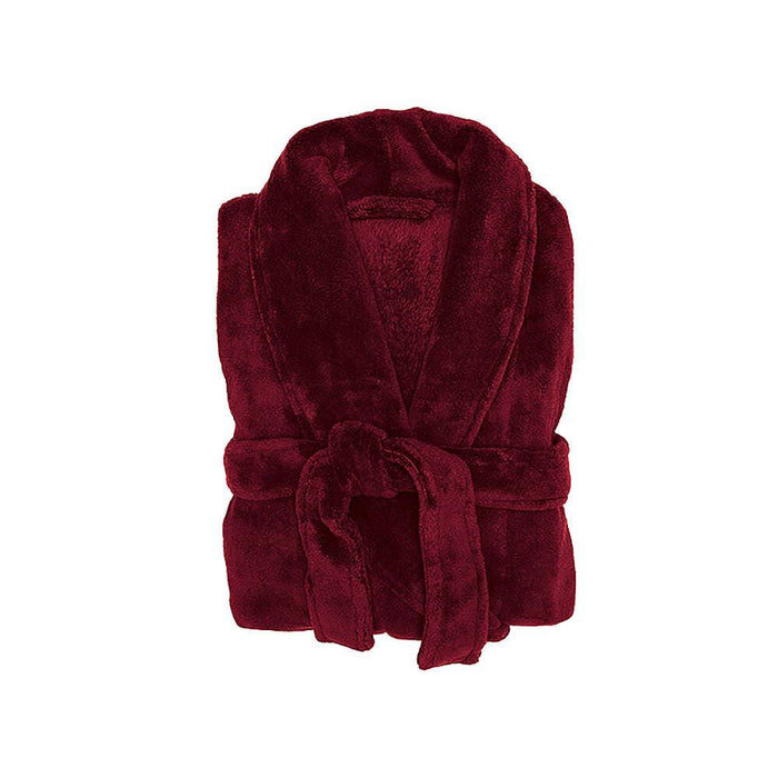 Bambury Microplush Bathrobe - Merlot - Lozza’s Gifts & Homewares 