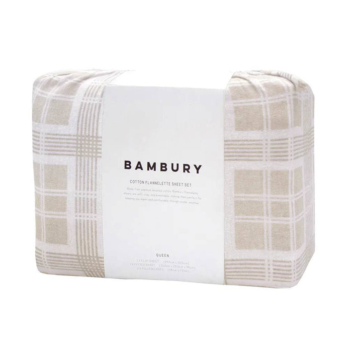 Bambury Spots Flannelette Sheet Set - Enid - Lozza’s Gifts & Homewares 