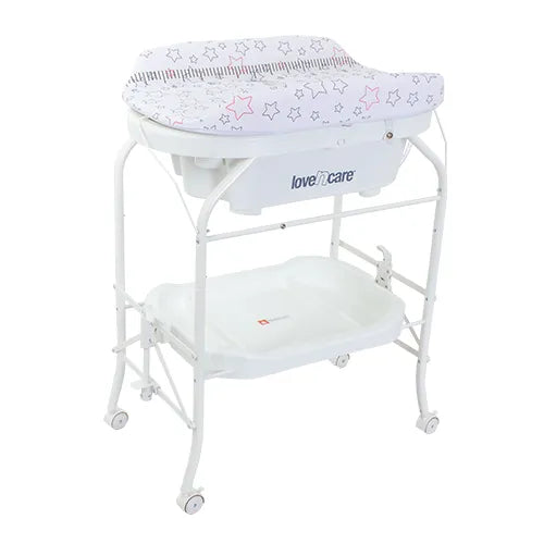 Love N Care | Change Table with Bath Tub - Celeste