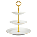 Cristina Re 3 Tier Cake Stand Ivory - Lozza’s Gifts & Homewares 