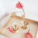 Wine Glass Estelle Gold Set of 2 - Lozza’s Gifts & Homewares 