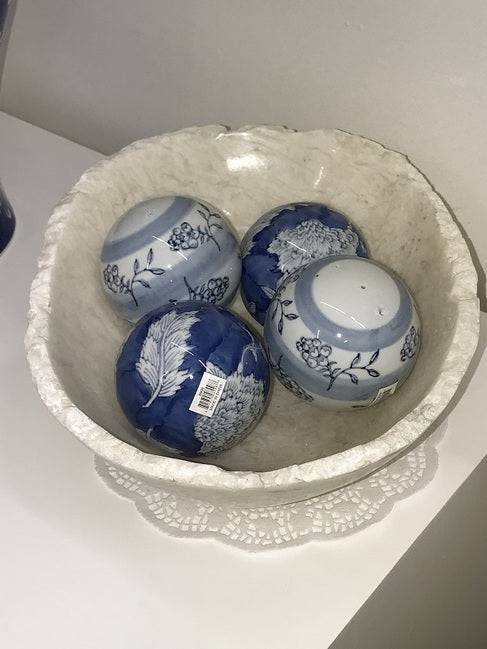 Floral 4 Ceramic Decorative Balls - Lozza’s Gifts & Homewares 