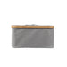 Linen/Bamboo Laundry Hamper with Cover Dark Grey - 40x33x20cm - Lozza’s Gifts & Homewares 