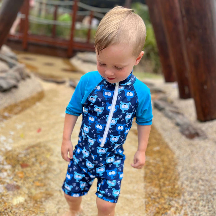 Boys Short Sleeve Sunsuit | DOGGY