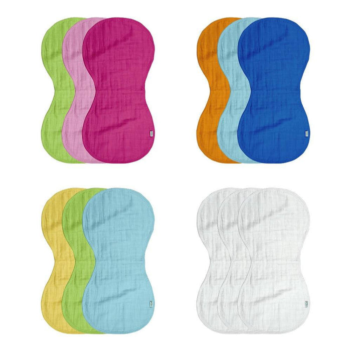 Muslin Burp Cloths made from Organic Cotton (3pk) - Lozza’s Gifts & Homewares 