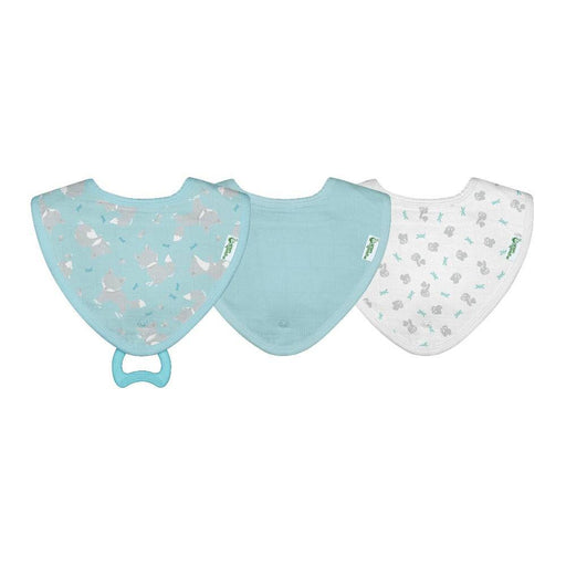 Muslin Stay-dry Teether Bibs made from Organic Cotton (3pk) - Lozza’s Gifts & Homewares 