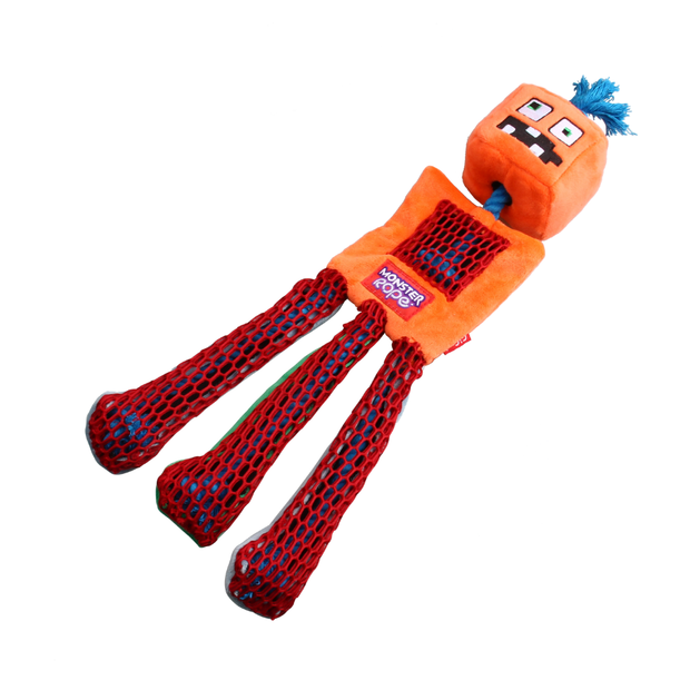 Gigwi Monster Rope Squeaker - Orange Monster - Lozza’s Gifts & Homewares 