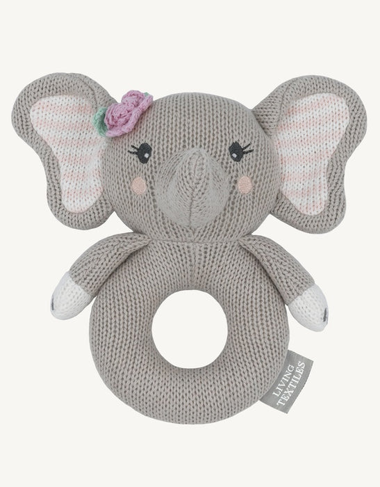 Living Textiles | Mason the Elephant Knitted Rattle