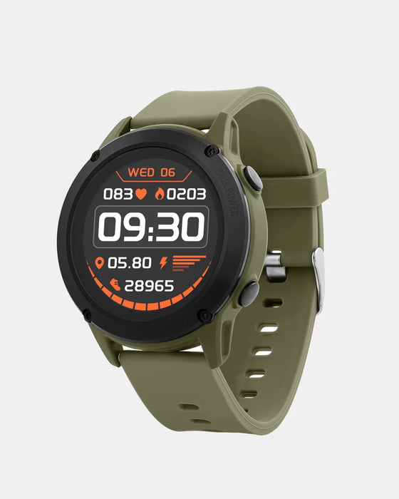 Reflex Active  Series 18 | Khaki Sili Strap GPS Smart Watch