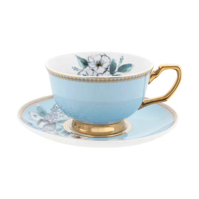 Cristina Re | Teacup & Saucer -  Peacock Garden