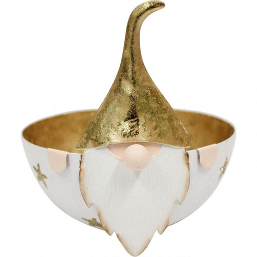 Santa Bowl Gold -  Small - Lozza’s Gifts & Homewares 