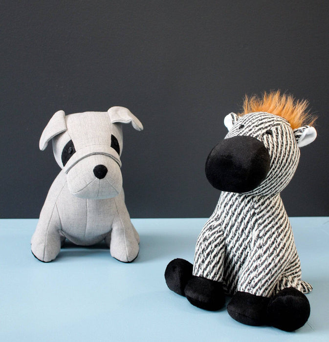 Doorstop Scruffy Zebra - Lozza’s Gifts & Homewares 