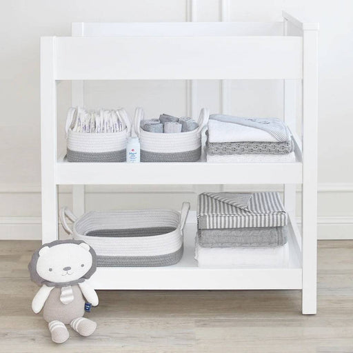 3pc Storage Set - Grey/white - Lozza’s Gifts & Homewares 