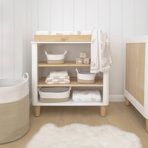 3pc Storage Set - Natural/White - Lozza’s Gifts & Homewares 