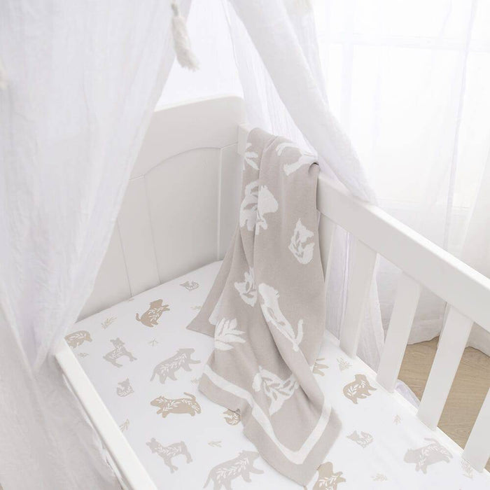 2pk Bedside Bassinet Fitted Sheet - Bosco Bear - Lozza’s Gifts & Homewares 