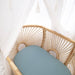 Organic Muslin Cradle/Co-Sleeper Fitted Sheets 2 Pk - Banana Leaf/Teal - Lozza’s Gifts & Homewares 