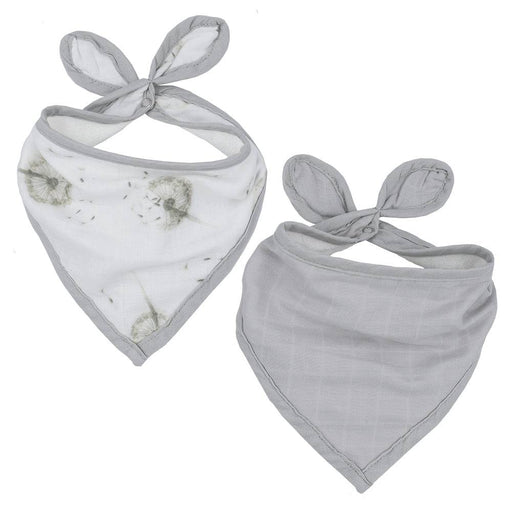 2pk Organic Bandana Bib - Dandelion - Lozza’s Gifts & Homewares 