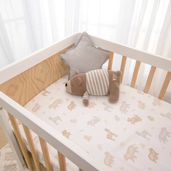 Cot Fitted Sheet - Bosco Bear - Lozza’s Gifts & Homewares 