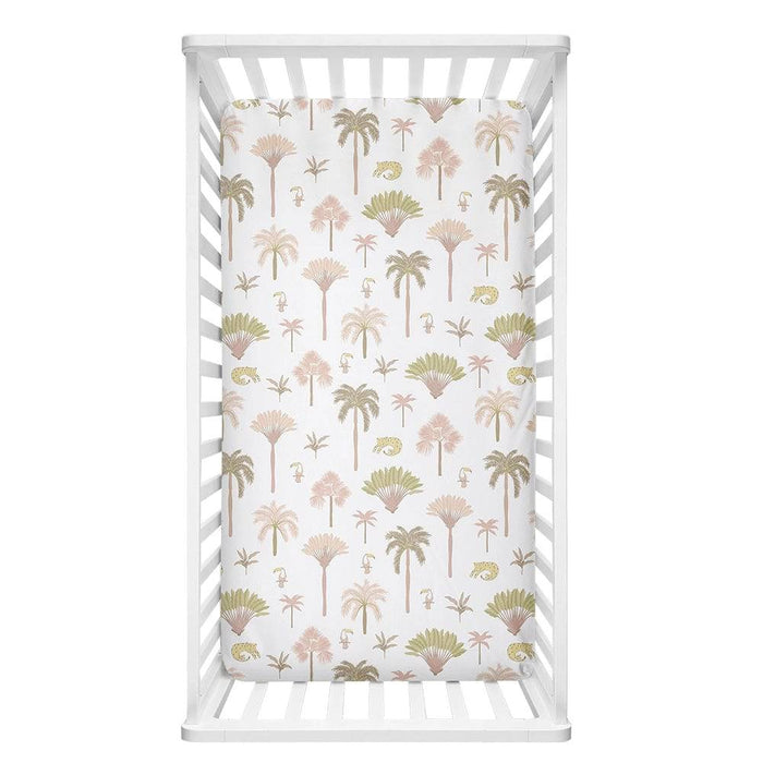 Cot Fitted Sheet - Tropical Mia - Lozza’s Gifts & Homewares 