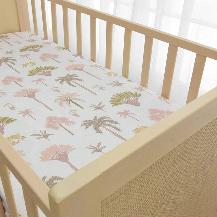 Cot Fitted Sheet - Tropical Mia - Lozza’s Gifts & Homewares 