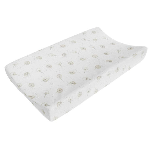 Organic Muslin Change Pad Cover - Dandelion Grey - Lozza’s Gifts & Homewares 