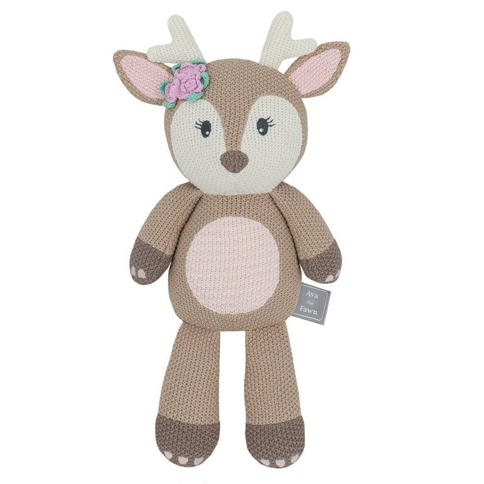 Ava the Fawn Knitted Toy - Lozza’s Gifts & Homewares 