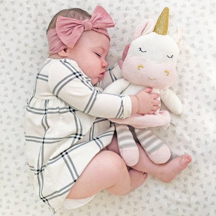 Kenzie the Unicorn Knitted Toy - Lozza’s Gifts & Homewares 