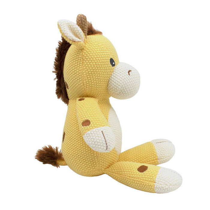 Noah the Giraffe Knitted Toy - Lozza’s Gifts & Homewares 