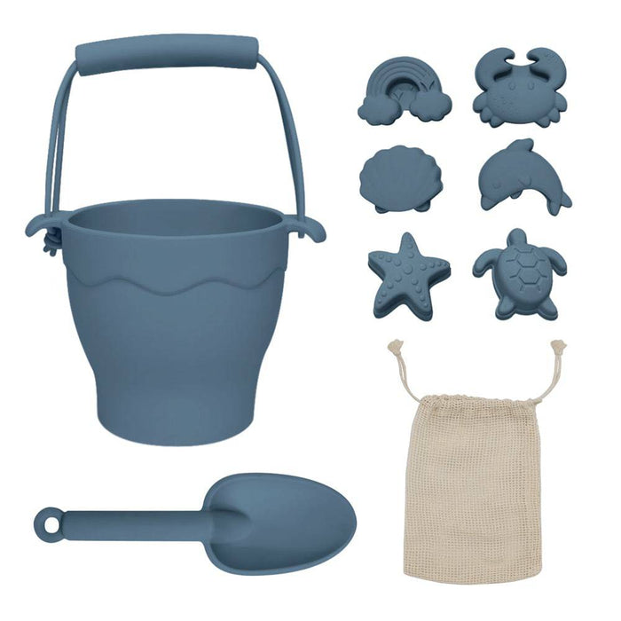 Silicone 8pc Bucket & Spade Set - Lozza’s Gifts & Homewares 