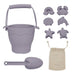 Silicone 8pc Bucket & Spade Set - Lozza’s Gifts & Homewares 