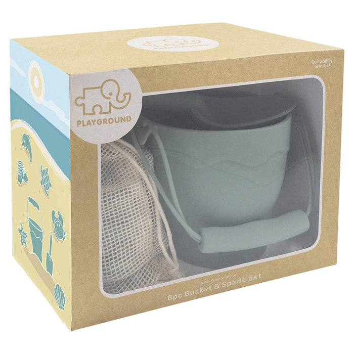 Silicone 8pc Bucket & Spade Set - Lozza’s Gifts & Homewares 