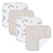 4-Pack Wash Cloths - Happy Sloth - Lozza’s Gifts & Homewares 