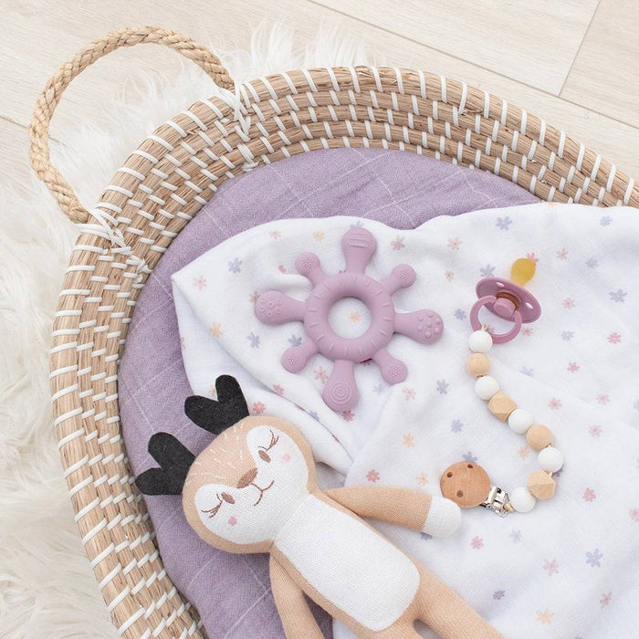 Silicone Splash Teether - Dusty Mauve - Lozza’s Gifts & Homewares 