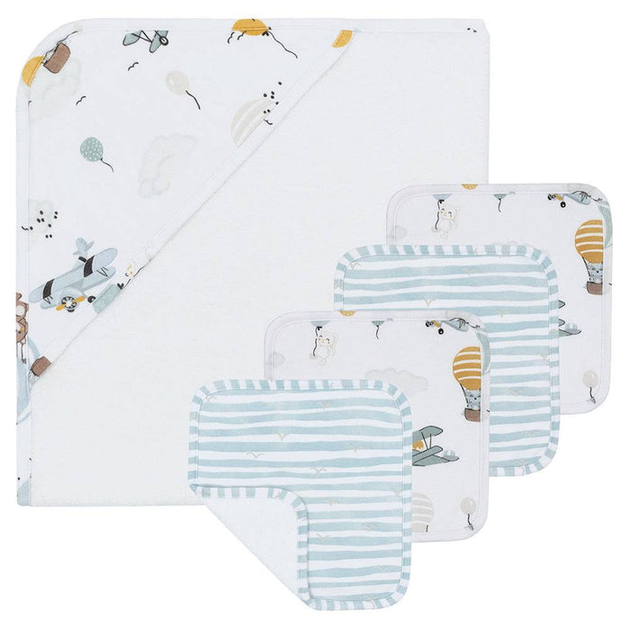 5-Piece Baby Bath Gift Set - Up Up & Away - Lozza’s Gifts & Homewares 