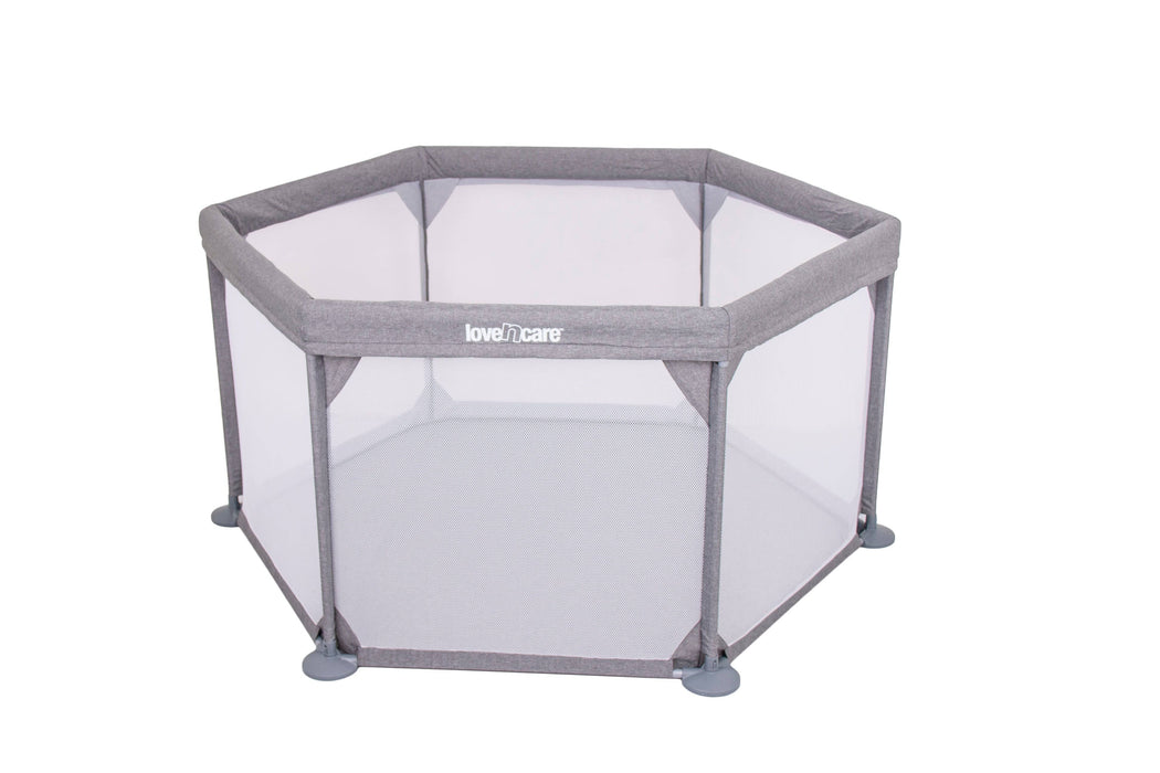 Portable Play Yard Cot - Grey - Lozza’s Gifts & Homewares 