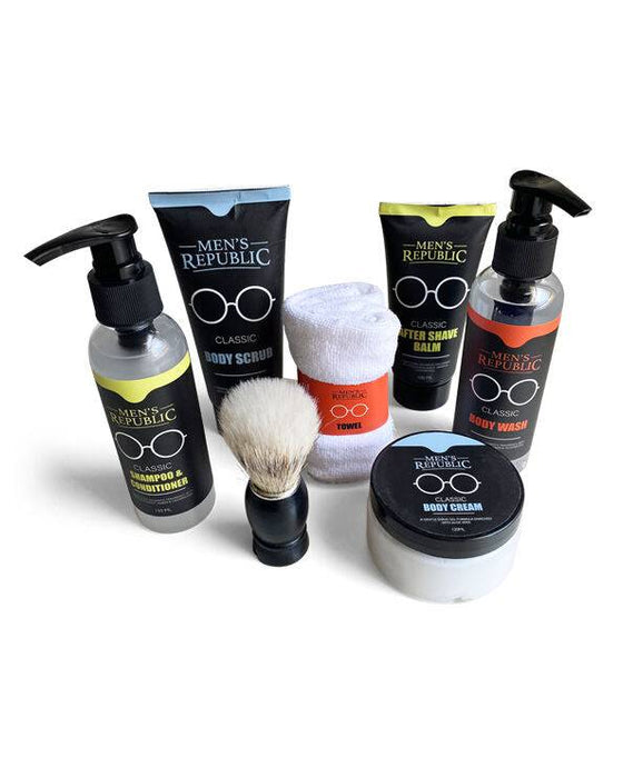 Men's Ultimate Grooming Kit for Men - 7 pieces in bucket - Lozza’s Gifts & Homewares 