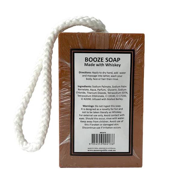 Grooming Booze Soap on a Rope - Lozza’s Gifts & Homewares 