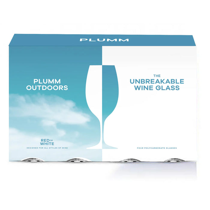 Plumm Outdoors | White Wine Glass (Four Pack) - Unbreakable