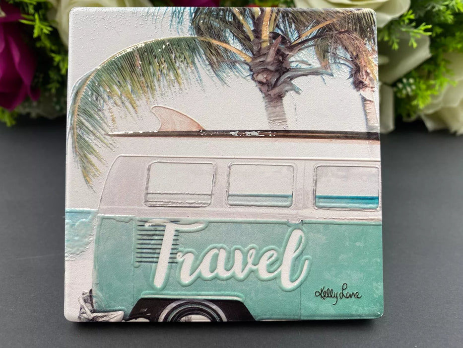Kelly Lane | Summer Ceramic Coasters - 4 Pack Assorted