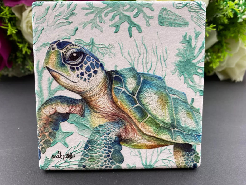 Kelly Lane | Summer Ceramic Coasters - 4 Pack Assorted